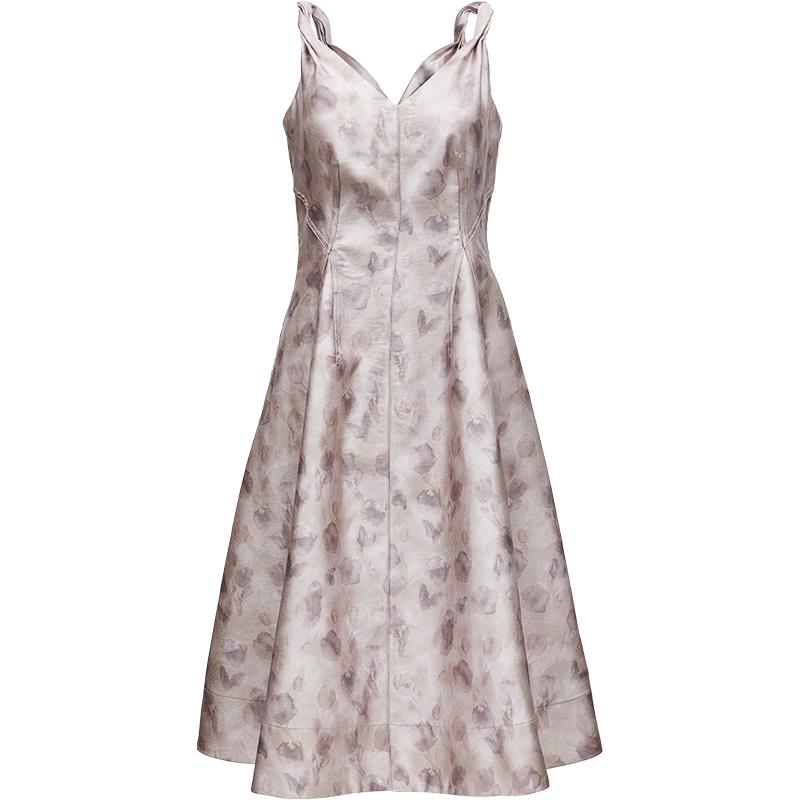 

ONLY 2024 Winter Elegant V-Neck A-Line Midi Dress M