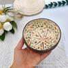 Vietnamese Coconut Shell Bowl Decorative Serving Dish Snacks Nuts Candy Home Decor Storage
