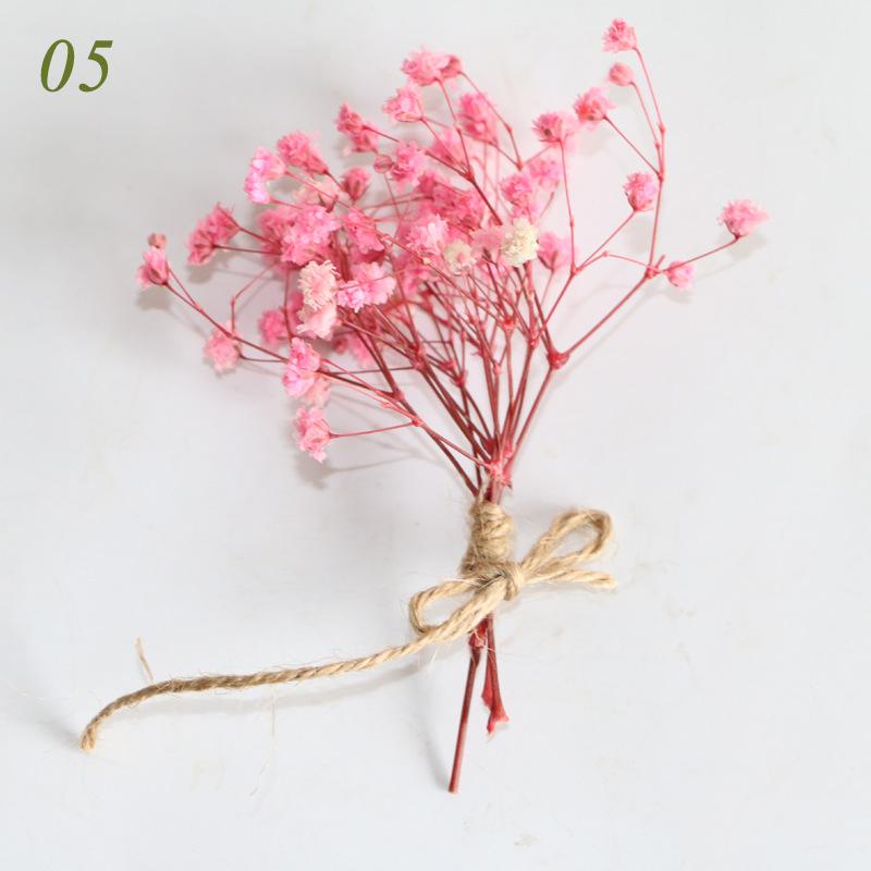 1PC Decorative Flowers Bouquet Mini Natural Dried Flowers Fresh Preserved Babysbreath Wedding
