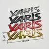 3D Metal Yaris Logo Emblem Badge Matte Black Chrome Plated Trunk Letter Sticker For Yaris Car Exterior Decor Accessories