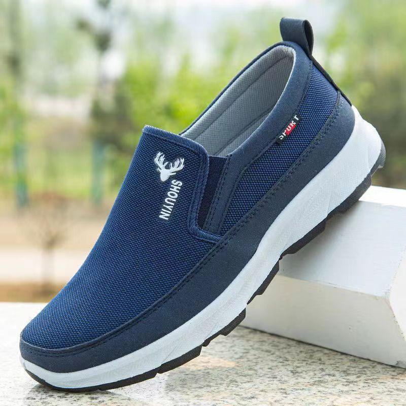 Middle-aged and old pedal old Beijing cloth shoes men's spring and summer new men's shoes