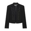 2026 Spring New Product European and American Cross-border Women's Clothing Fashion with Shoulder Pads Slim Short Blazer W018 1790