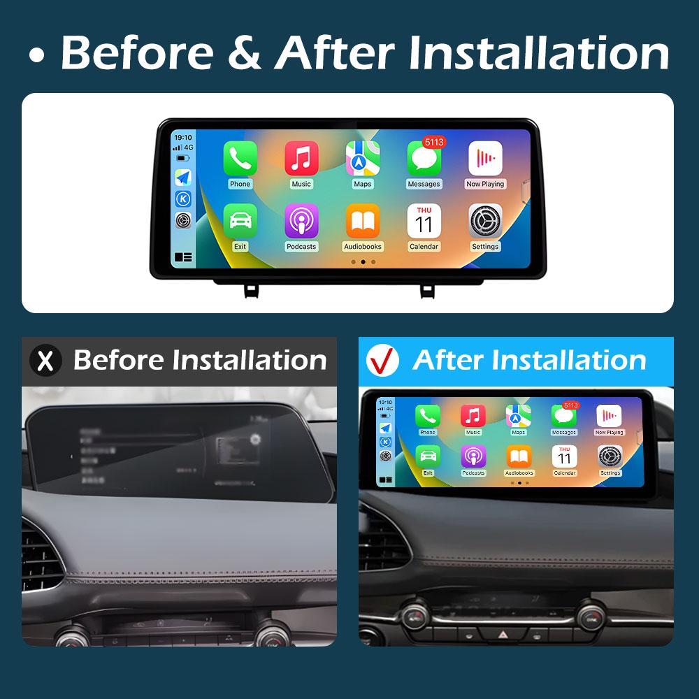 for Mazda 3 Axela 2020 2021 - 2022 Wireless Carplay Android Intelligent System GPS Navigation Car Audio Video Player Head Unit