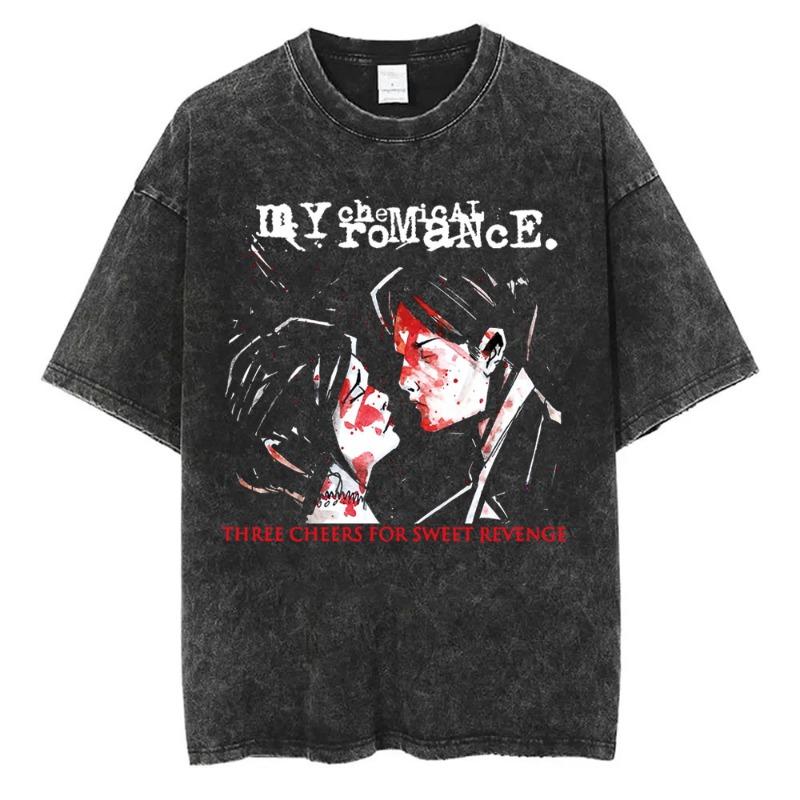 Retro Old Neutral Style Various Shark Printing Washed  New Arrival Mens Clothes Tee Shirt Homme Graphic T-Shirts Men 61452