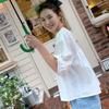 Johnature French Puff Sleeve Top Women Summer Loose White Shirt Korean Casual Lace Lace Doll Shirts