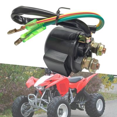 Motorcycle Starter Relay Relay Installation Black Wear-resistant Easy Professional Solenoid Replacement for Honda
