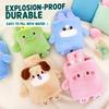 Plush Cover Hot Water Bottle Rubber Material Heat Pad Portable Belly Warmer  Period Pain Relief
