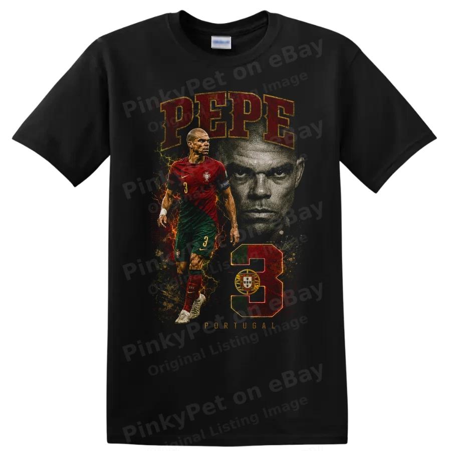Pepe Portugal Soccer Player T Shirt Graphic Portrait Sports Tee