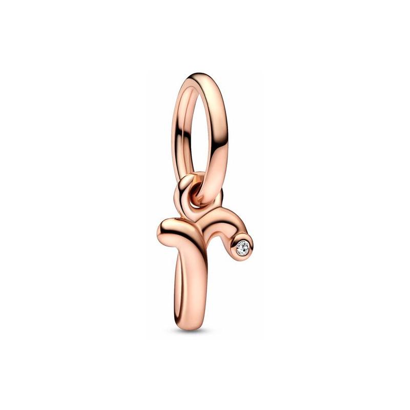 Neue Kupfer Buchstaben Alphabet A-Z Anhänger Charm Perlen Passen Original Pan Charms Armband Anhänger Frauen DIY Schmuck