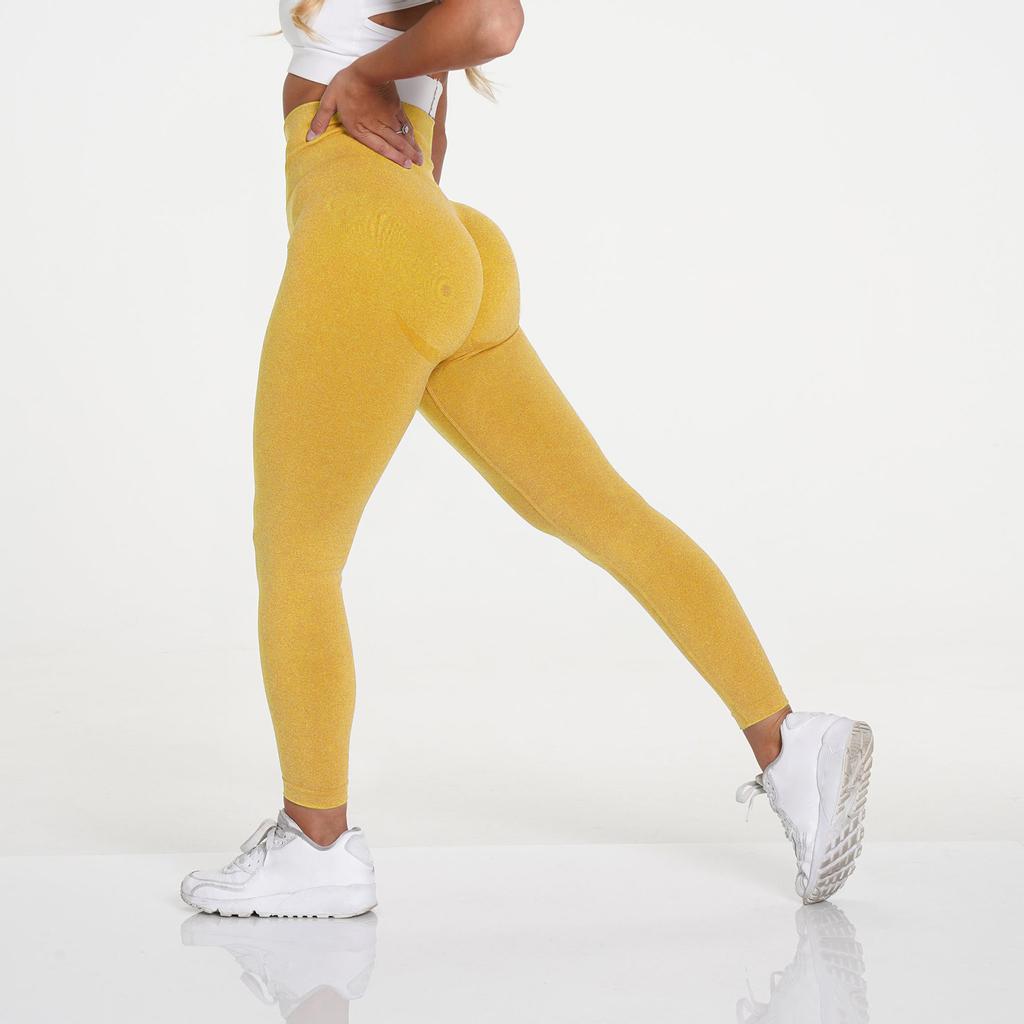 Women's Color Hip-lifting Sports Fitness Running High-waist Yoga Pants
