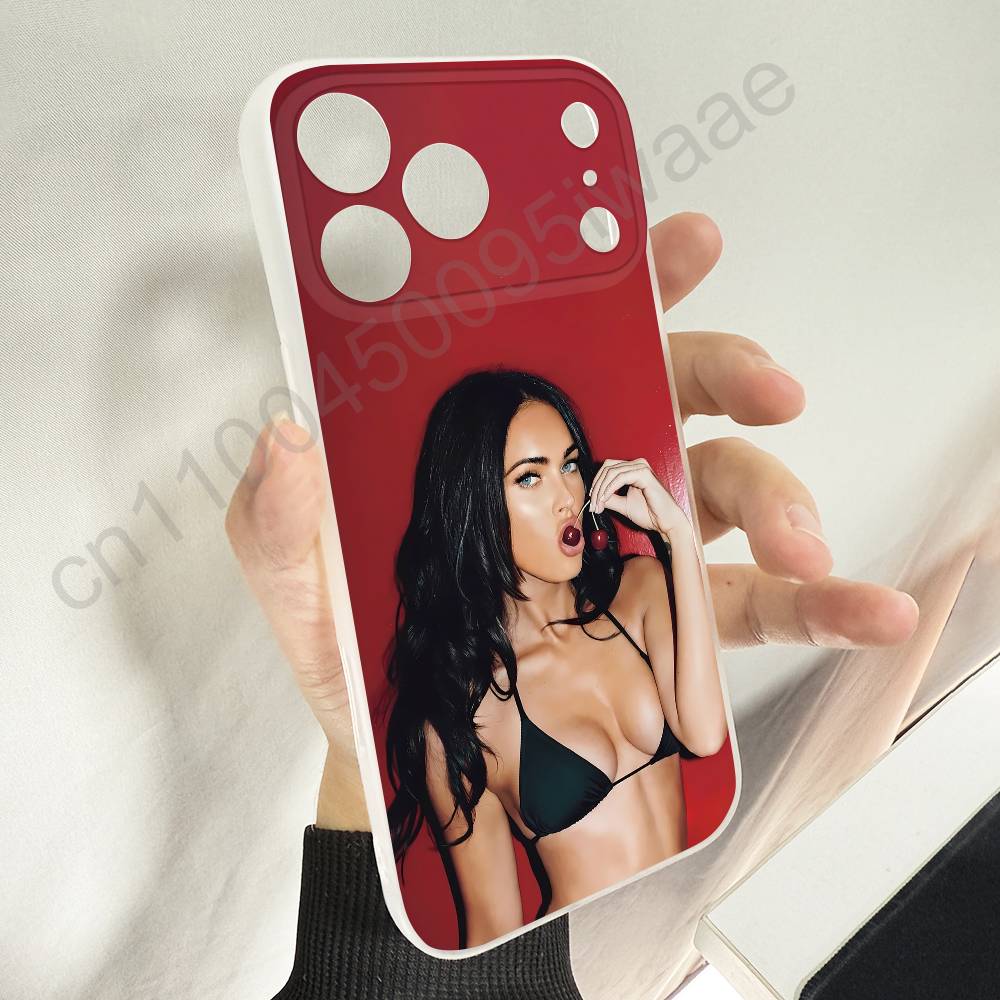 

M-Megan Fox Phone Case For iPhone 12,16,11,14,13,17,15,Plus,E,Pro,Max,Air,Mini Wireless Charge Magnetic Frosted iPhone16pro