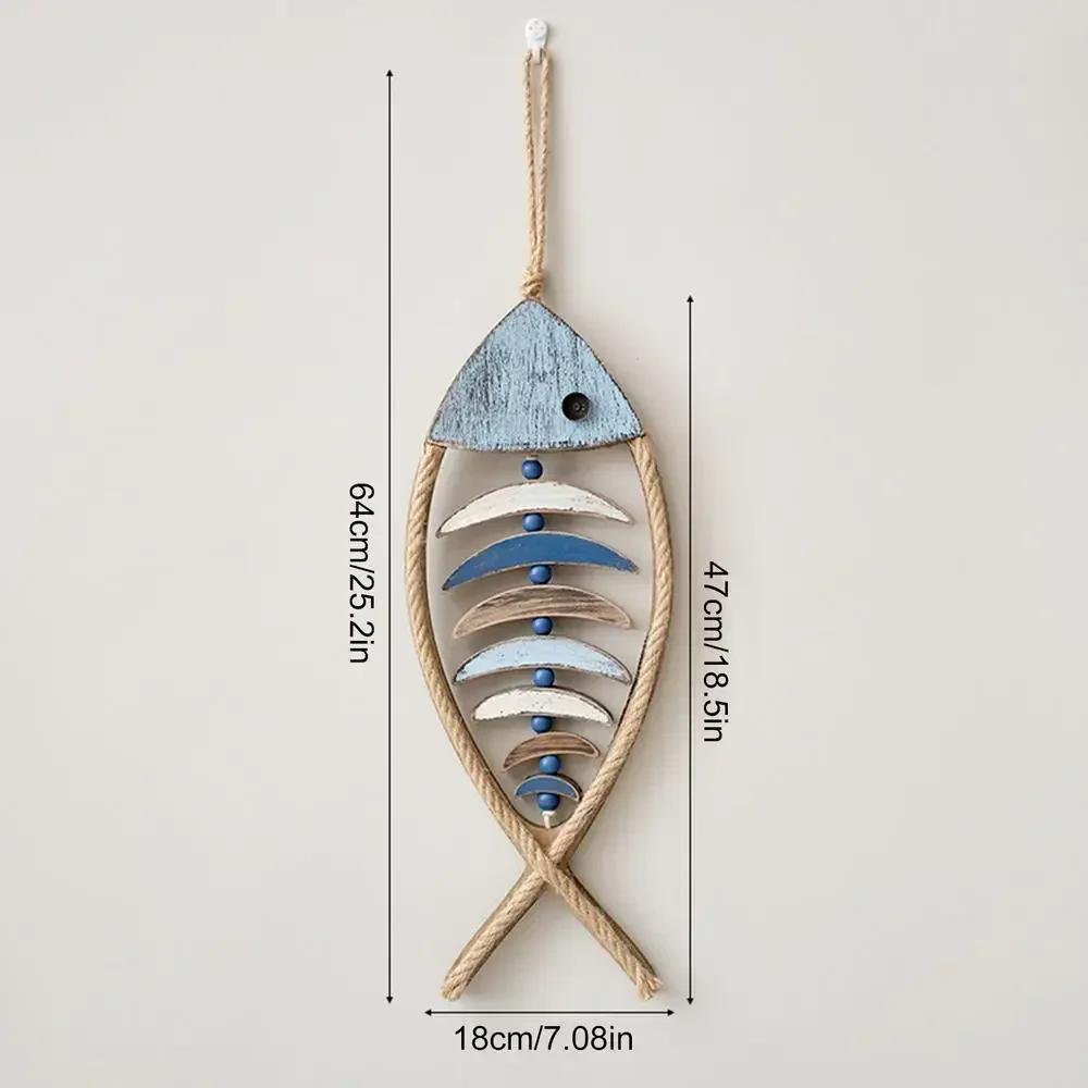 1 Stück Handgeschnitzte Fisch Wanddeko Holz Fisch Anhänger Einzigartige Wandbehänge Ornamente Ozean Strand Thema Restaurant Bar Wanddeko