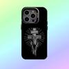 O-Orthodox Cross Icon Phone Case For iPhone17,16,15,14,13,12,11  Lens Border Silver Plated Cover Candy Matte Cover