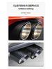 76mm Carbon Fiber Stainless Steel Dual Exhaust Tailpipe for BMW 3 Series