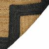 Area Rugs Natural and Dark Grey 60 x 200 cm Jute