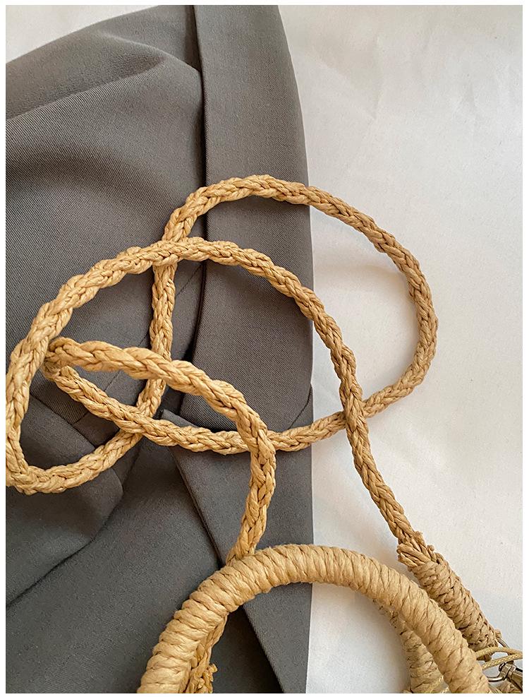 Island Resort Starfish & Shell Handwoven Straw Crossbody Bag