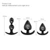 Silicone Vagina Anus Dilator Anal Beads Butt Plug with Metal Ball Adult Products Sex Toys for Men Women Gay Sextoys