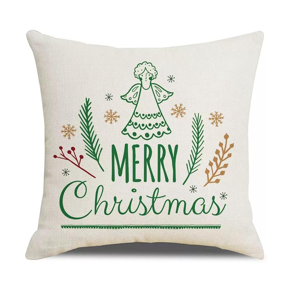 Christmas Pillowcase Home Holiday Sofa Bedside Decoration Pillow Cushion Cover