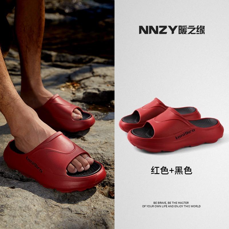 

Slippers men s summer new home indoor non-slip cool slippers women s summer outdoor sports cool slippers 44-45 красный