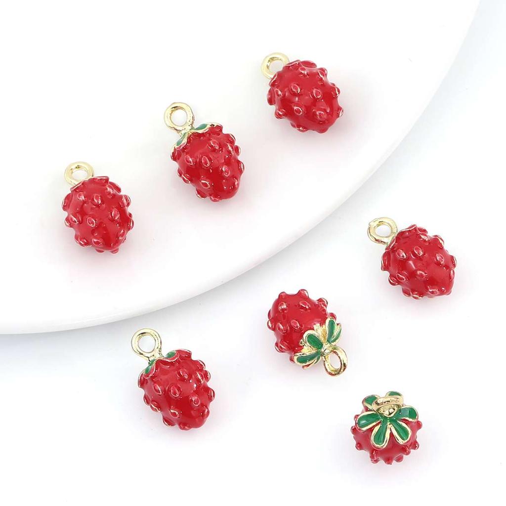 1 Pièces Pendentif Pastèque émaillé Or 18 Carats Breloque Fruit Pour Bijoux à Bricoler Soi-même Trouver Collier Bracelet AD2521 - France