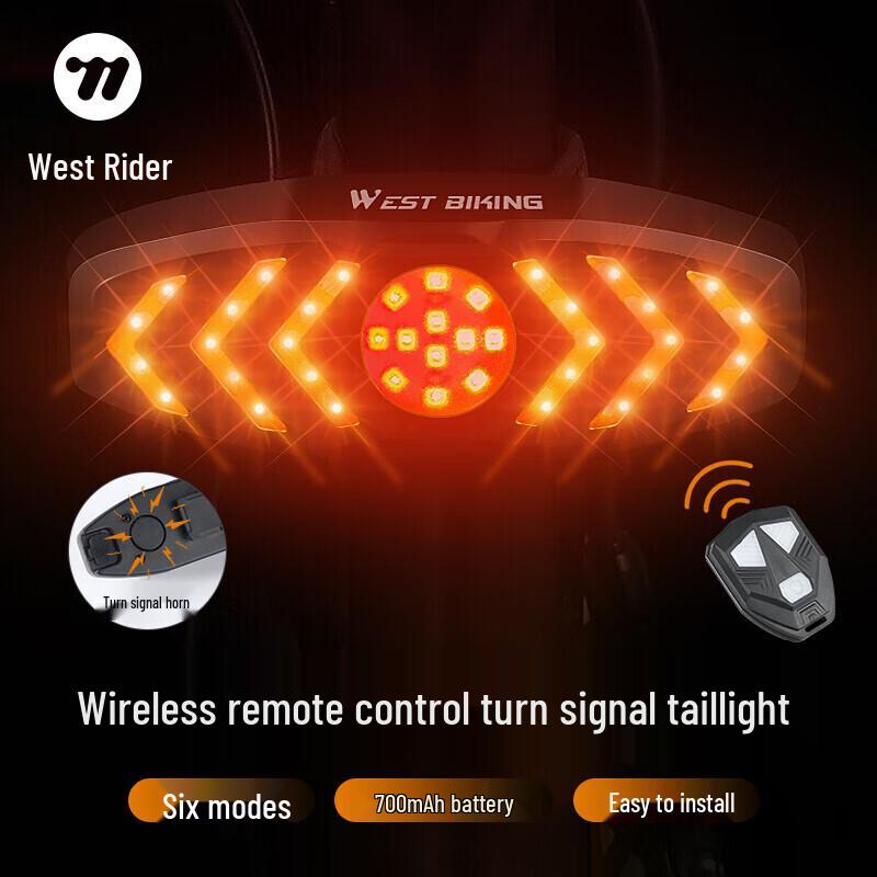 WestBiking Bicycle USB Rechargeable Taillight