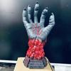 Berserk Resin Devil Hand Sculpture Heart Necklace Set Realistic Skull Rune