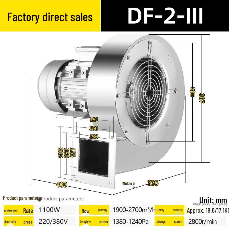 Aokewen 304 Stainless Steel Centrifugal Fan