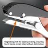 Precision Drilling Hardware Single Hole Puncher, Adjustable 3 in 1 Edge Woodworking Tool, Three One Carpentry Pliers Handheld Punching Machine for DIY