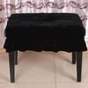 Zzou Breathable Piano Chair Cover, Piano Dust Cover, Smooth and Lightweight for Easy Cleaning, Perfect for Concert Decoration (Black)