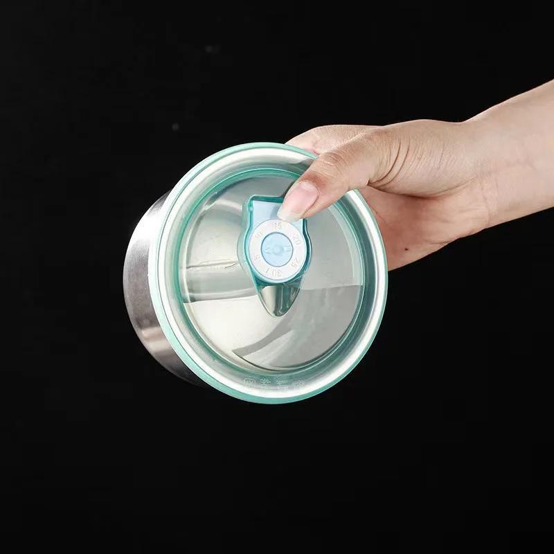 

Круглая герметичная коробка для хранения продуктов из нержавеющей стали 304, термостойкая герметичная миска для хранения продуктов, кухонная посуда серебряный