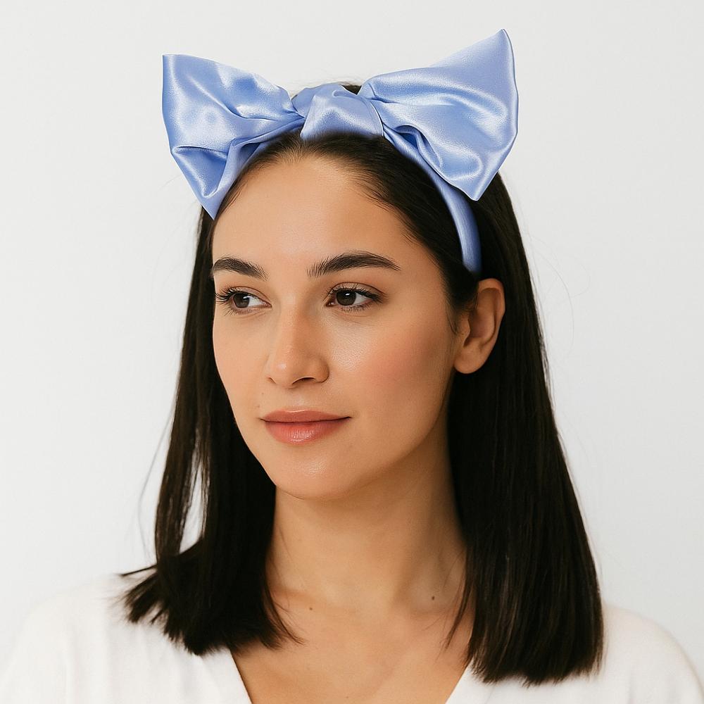 Lovely Bowknot Headband Satin Cosplay Hair Hoop Fashion Lolita Hair Band  Costume Decoration