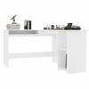 Maison Exclusive - Scrivania angolare a L Bianca 120x140x75 cm