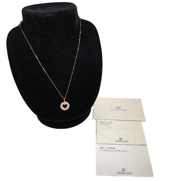 Swarovski Necklace  Gold Unisex Used