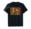 Herren Damen T-Shirt Mehr Designs Vintage Sri Lanka Sri-Lanka-Flagge Stolz T-Shirt Tops Tees