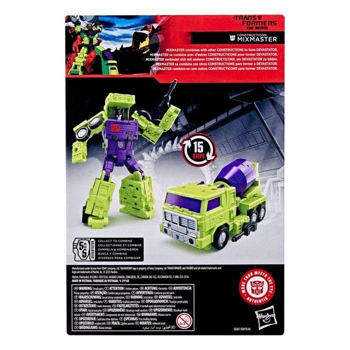 Hasbro - The Transformers : The Movie Studio Series Voyager Class - Figurine Constructicon Mixmaster 16 cm