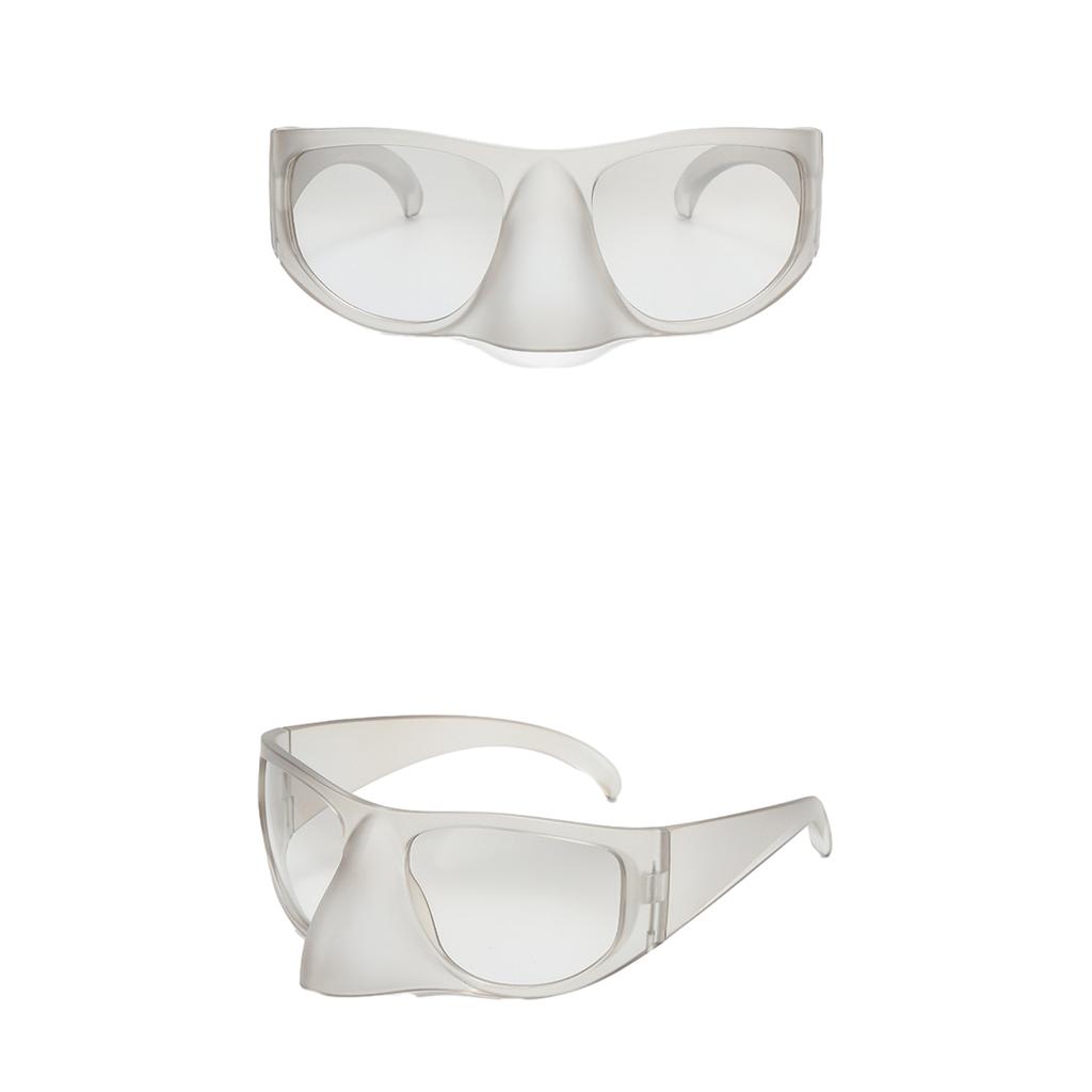 Y2k Futuristic Sunglasses Adult Unisex Carnivals Nightclub Taking Photo Glasses Subculture Sunglasses Sunproof Supplies