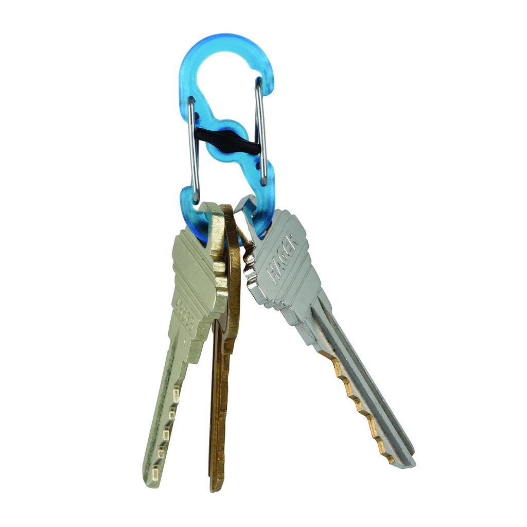 NITEIZE Microlock Plastic Carabiner 2P Blue Japanese S-Biner LSBPM-03T-2R3 (Genuine Product)