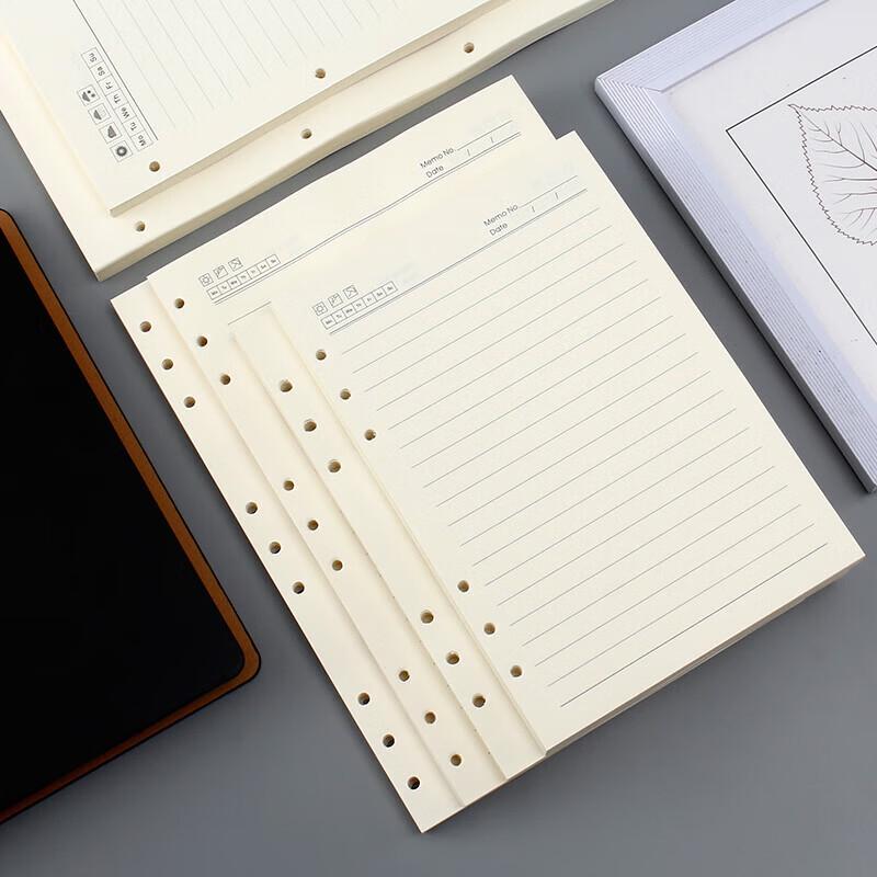A4 Lined Refillable Notebook Pages