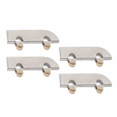 Glass Door Sliding Pulley Stainless Steel Low Noise Reliable Display Cabinet Door Sliding Roller