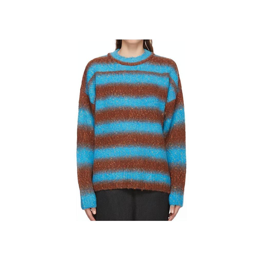 WE11DONE Striped Knit Crew Neck Long Sleeve Pullover Sweater Unisex sweater Blue WD-KT9-20-008-U-BL