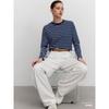 Minimalist Women's Long Sleeve T-Shirt, Premium Quality Soft Fabric, Loose Boxy Silhouette for All-Day Comfort