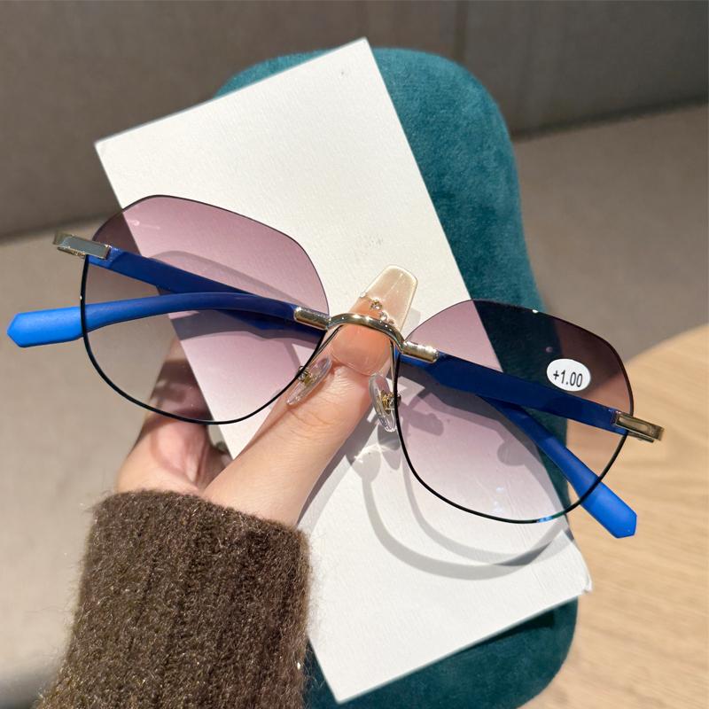 

Унисекс Ретро Круглые Очки для Чтения Роскошные Дизайнерские Металлические Оправы Очки для Дальнозоркости Модные Очки с Блокировкой Синего Света Диоптрии +400