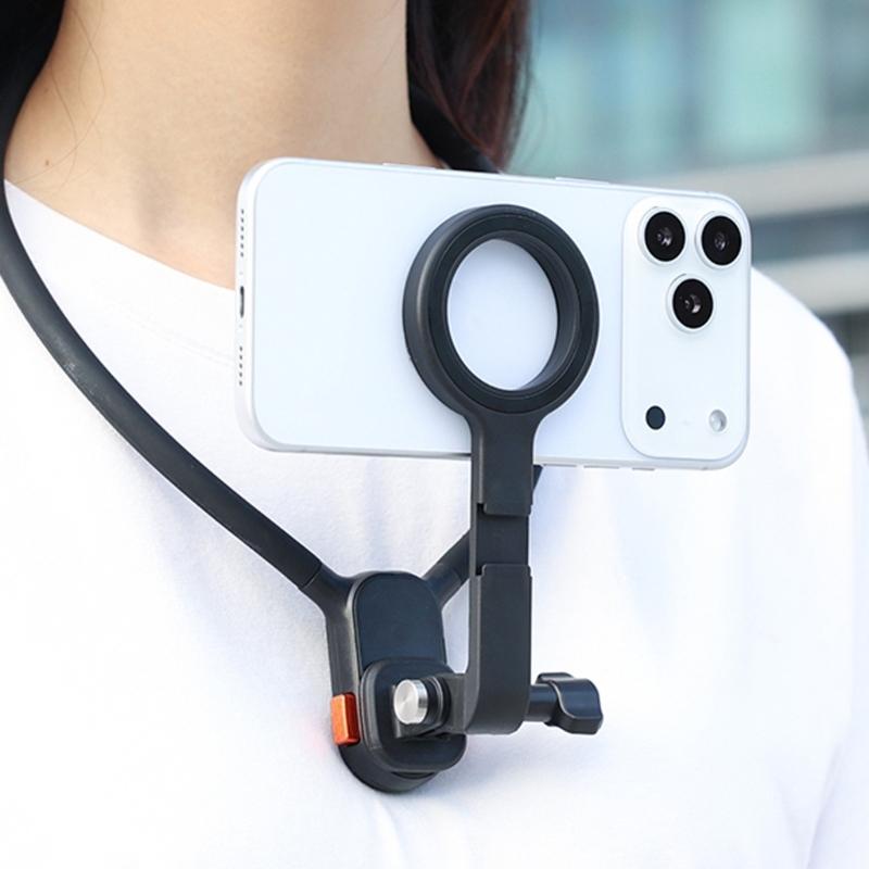 360 Degree Adjustable Magnetic Mount For Phone 12 17 Series With Interfaces and Cold Shoe Camera Accessory