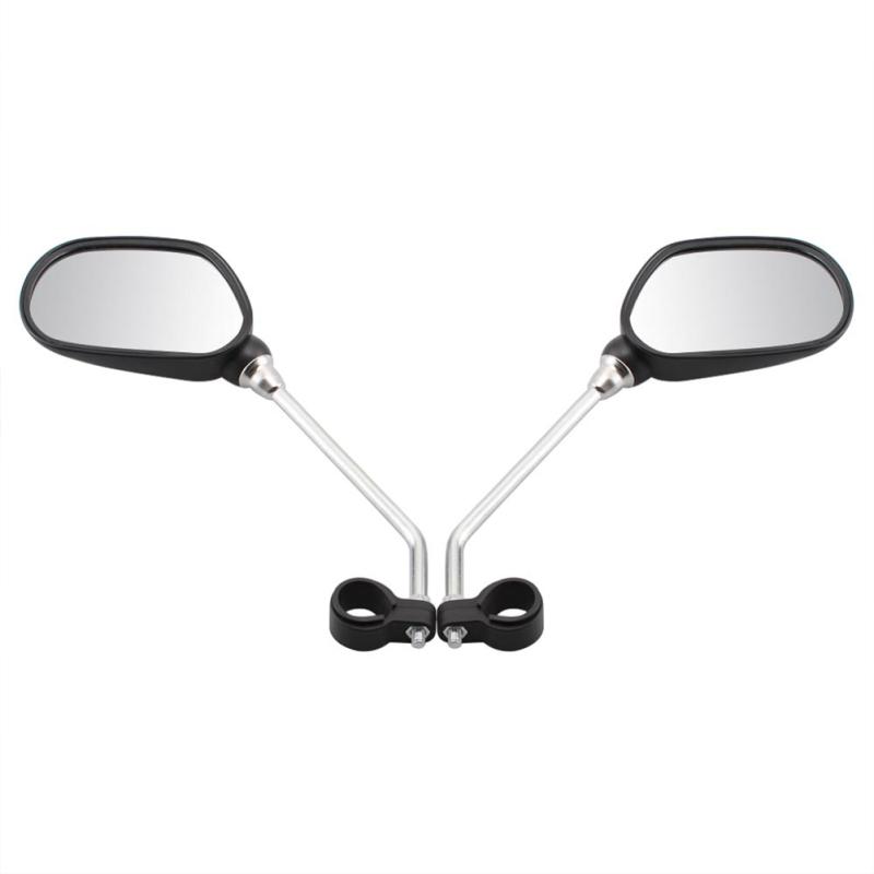 1 Pair Bicycle Rearview Mirror Degree Adjustable Riding Convex Reflective Safety Glass Rear View