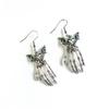 Unisex Punk Earrings: Gothic Skull, Bat, Snake, Spider, Moon, Rose, and Moth