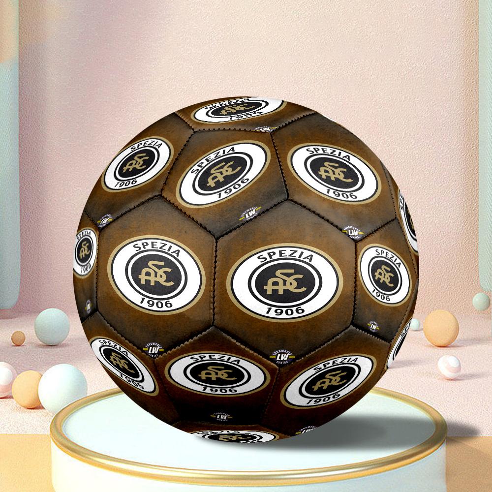 Spe-zia 1906 Emblem Size 5 Soccer Balls, Anti-Slip, Protective Football, Outdoor Sport, a Unique Gift Suitable for him/her, Birthdays