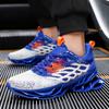 Fashion Men Sneakers Breathable Casual Shoes High Quality Antiskid Damping Sports Shoes Outdoor Comfortable Mesh Shoes Zapatillas Black