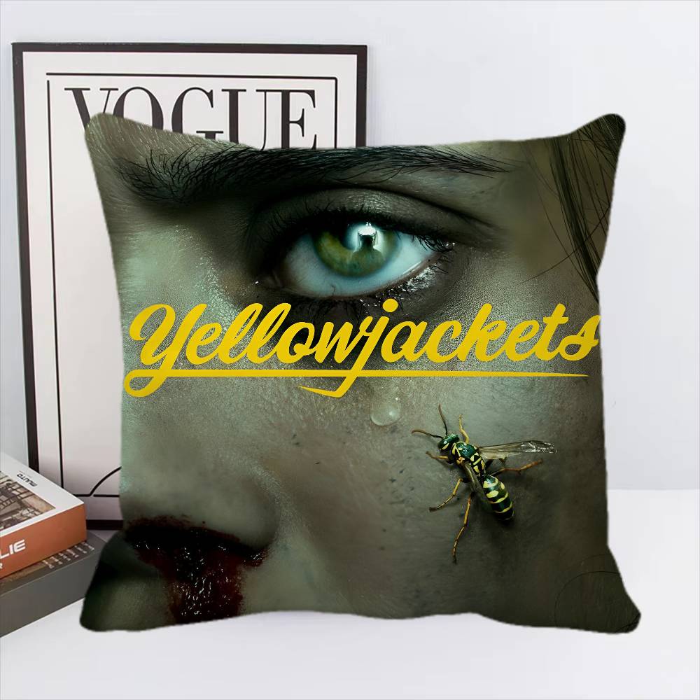 Psychological Horror Series Yellowjackets Pillow Case Square Pillow Bedroom Sofa Leisure Comfort Cushion Car Home Decoration