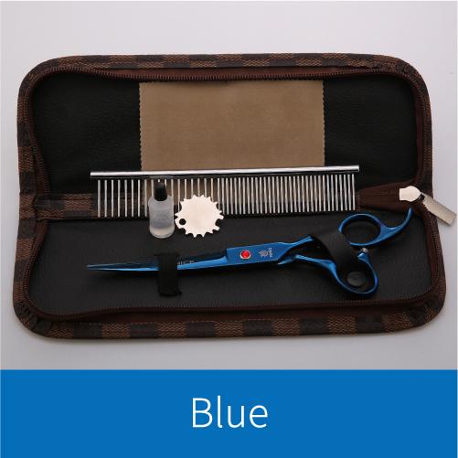 Fenice Curved Grooming Scissors 7.0 Inch Up Curved Scissors for Dogs Pet Shears