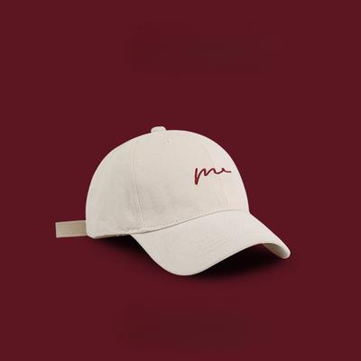 Baseball Cap Showing Face and Small Hat for Women New Big Head and Baseball Cap Men's Japanese and Korean Version Letters Fashionable